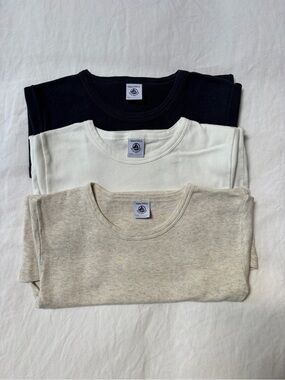 Petit Bateau Boys Tshirts - set of 3